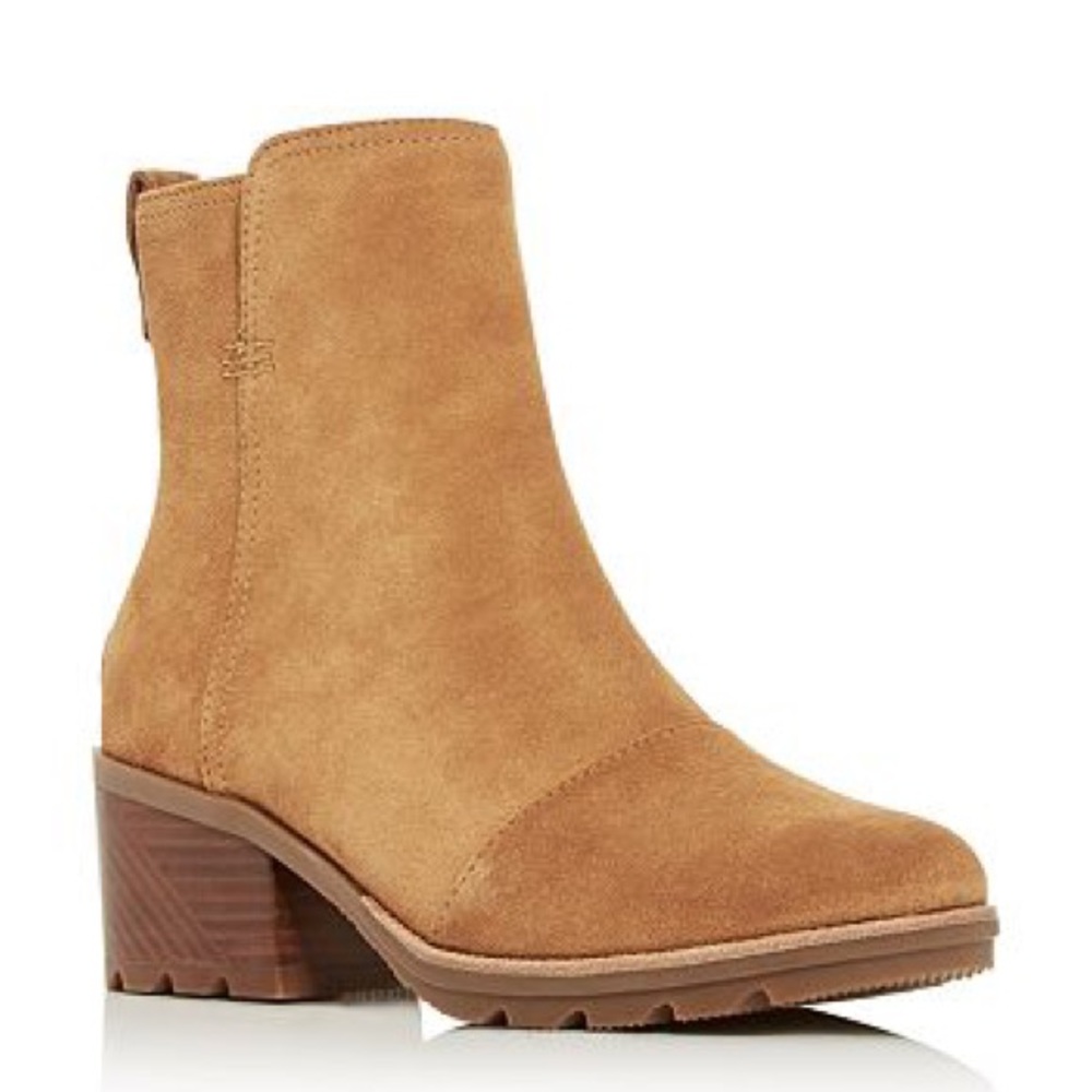 Sorel Cate Waterproof Block-Heel Booties